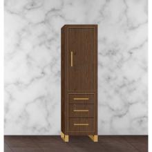 Madeli LCES-201871-R001-LS-BR-SB - Madeli Estate 20''W x 18''D x 76''H Free Standing Linen Cabinet R Hi