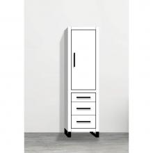 Madeli LCES-201871-R001-LS-WH-MB - Madeli Estate 20''W x 18''D x 76''H Free Standing Linen Cabinet R Hi