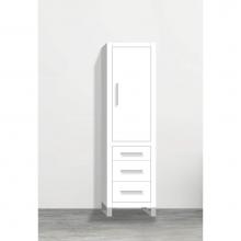 Madeli LCES-201871-R001-LS-WH-PN - Madeli Estate 20''W x 18''D x 76''H Free Standing Linen Cabinet R Hi