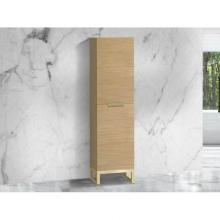 Madeli LCOM-201876-L001-LC-NO-H3-BN - Madeli Soho 20''W x 18''D x 76''H Free Standing Linen Cabinet L Hing