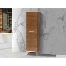 Madeli LCOM-201876-L001-LC-NW-H3-BN - Madeli Soho 20''W x 18''D x 76''H Free Standing Linen Cabinet L Hing