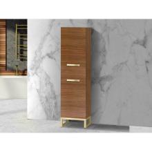 Madeli LCOM-201876-L001-LC-NW-HP-BN - Madeli Savvy 20''W x 18''D x 76''H Free Standing Linen Cabinet L Hin