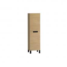 Madeli LCOM-201876-L001-LL-NO-H3-BN - Madeli Soho 20''W x 18''D x 76''H Free Standing Linen Cabinet L Hing