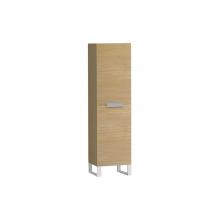 Madeli LCOM-201876-L001-LS-NO-H3-BN - Madeli Soho 20''W x 18''D x 76''H Free Standing Linen Cabinet L Hing