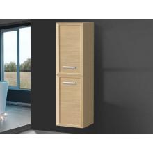 Madeli LCTR-201871-L002-NO-HP-BN - Madeli Contour 20''W x 18''D x 71''H Wall Hung Linen Cabinet L Hinge