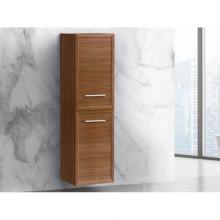 Madeli LCTR-201871-L002-NW-HY-BN - Madeli Contour 20''W x 18''D x 71''H Wall Hung Linen Cabinet L Hinge