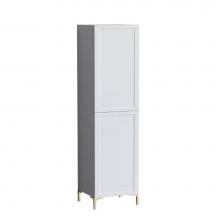 Madeli LCTR-201871-R001-LY-WH-NP-PC - Madeli Portrait 20''W x 18''D x 76''H Free Standing Linen Cabinet R