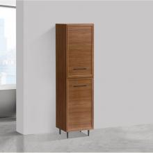 Madeli LCTR-201876-L001-LR-NW-HR-BN - Madeli Portrait 20''W x 18''D x 76''H Free Standing Linen Cabinet L