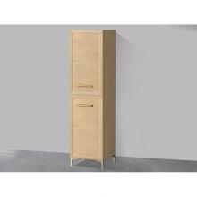 Madeli LCTR-201876-L001-LY-NO-HY-BN - Madeli Portrait 20''W x 18''D x 76''H Free Standing Linen Cabinet L