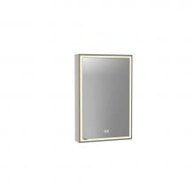 Madeli MC-PI2030-SM-04-R00-BN - Madeli Pioneer Lighted Mirrored Cabinet, Surface Mount, 20'' x 30'' x 4-3/4&ap