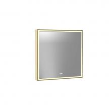 Madeli MC-PI3030-SM-04-R00-SB - Madeli Pioneer Lighted Mirrored Cabinet, Surface Mount, 30'' x 30'' x 4-3/4&ap