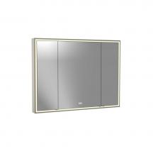 Madeli MC-PI4836C-SM-04-000-BN - Madeli Pioneer Lighted Mirrored Cabinet, Surface Mount, 48'' x 36'' x 4-3/4&ap