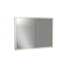 Madeli MC-PI4836D-SM-04-000-PC - Madeli Pioneer Lighted Mirrored Cabinet, Surface Mount, 48'' x 36'' x 4-3/4&ap