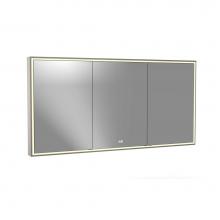 Madeli MC-PI7236D-SM-04-000-BN - Madeli Pioneer Lighted Mirrored Cabinet, Surface Mount, 72'' x 36'' x 4-3/4&ap