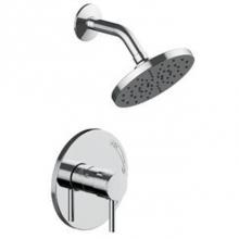Matco Norca PD-720CJP - Shower Trim Only, 6'' Showerhead With Metal Ball Joint, Metal Lever Handle, Job Pack, Ch