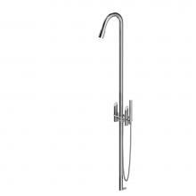 MGS CB400-M - Shower column with hand shower and shower head - Matte