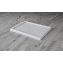 Oceania Baths SB424212X01 - Shower Base,  Square cover drain , 42 x 42, Glossy White