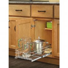 Rev-A-Shelf 5WB1-0918-CR - Single Chrome Wire Basket 9 in. W x 18 in.