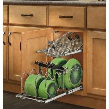 Rev-A-Shelf 5CW2-1222SC-CR - 12 in Two Tier Cookware Organizer w/ Ind Soft-Close