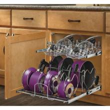 Rev-A-Shelf 5CW2-2122SC-CR - 21 in Two Tier Cookware Organizer w/ Ind Soft-Close