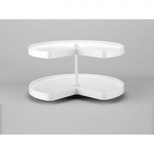 Rev-A-Shelf LD-2472-32BM-11-1 - Polymer Kidney 2-Shelf Lazy Susan w/Bottom Mount Hardware for Corner Base Cabinets