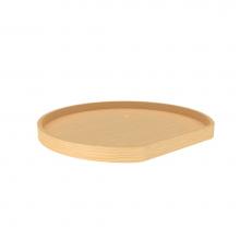 Rev-A-Shelf LD-4BW-201-28-1 - Banded Wood D-Shape Lazy Susan Shelf for Corner Base Cabinets