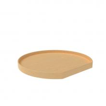 Rev-A-Shelf LD-4NW-201-32BS-1 - Natural Wood D-Shape Lazy Susan for Corner Base Cabinets w/Swivel Bearing