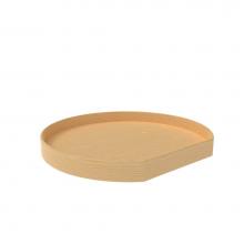 Rev-A-Shelf LD-4NW-201-32TBS-1 - Natural Wood Tall D-Shape Lazy Susan for Corner Base Cabinets w/Swivel Bearing