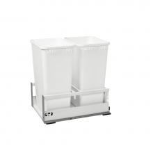 Rev-A-Shelf TWCSC-1850DM-2 - Tandem Pull Out Waste/Trash Container w/Soft Close