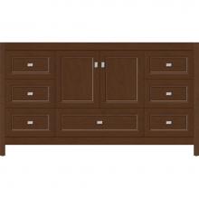 Strasser Woodenwork 52.338 - 60 X 21 X 34.5 Alki Essence Vanity Ogee Miter Pecan Cherry Sb