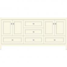 Strasser Woodenwork 52.326 - 72 X 21 X 34.5 Alki Essence Vanity Ogee Miter Sat Biscuit Db