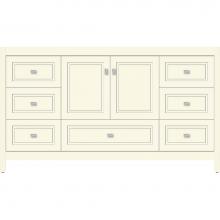 Strasser Woodenwork 52.169 - 60 X 18.5 X 34.5 Alki Essence Vanity Ogee Miter Sat Biscuit Sb