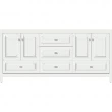 Strasser Woodenwork 52.464 - 72 X 21 X 34.5 Alki Essence Vanity Ogee Miter Powder Grey Db