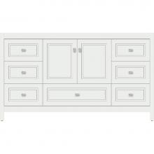 Strasser Woodenwork 52.443 - 60 X 18.5 X 34.5 Alki Essence Vanity Ogee Miter Powder Grey Sb