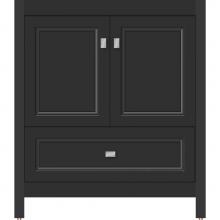 Strasser Woodenwork 52.232 - 30 X 21 X 34.5 Alki Essence Vanity Ogee Miter Sat Black Std