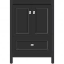 Strasser Woodenwork 52.217 - 24 X 18.5 X 34.5 Alki Essence Vanity Ogee Miter Sat Black Std