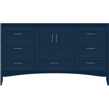 Strasser Woodenwork 58-577 - 60 X 18 X 34.5 Wallingford Vanity Deco Miter Lapis Night Sb