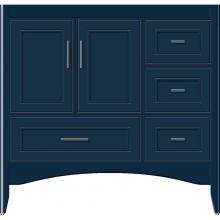 Strasser Woodenwork 58-584 - 36 X 18 X 34.5 Wallingford Vanity Deco Miter Lapis Night Rh