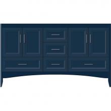 Strasser Woodenwork 58-524 - 60 X 21 X 34.5 Wallingford Vanity Ogee Miter Lapis Night Db