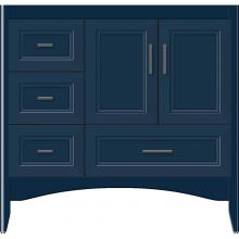 Strasser Woodenwork 58-559 - 36 X 18 X 34.5 Wallingford Vanity Ogee Miter Lapis Night Lh