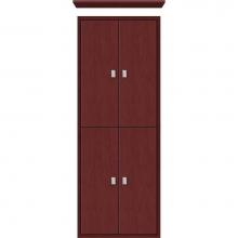 Strasser Woodenwork 53.083 - 18 X 6.25 X 48 Inset Tall Cubby Slab Dk Cherry