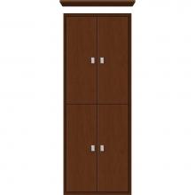 Strasser Woodenwork 56.574 - 18 X 6.25 X 48 Inset Tall Cubby Slab Pecan Cherry