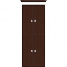 Strasser Woodenwork 53.085 - 18 X 6.25 X 48 Inset Tall Cubby Slab Choc Cherry