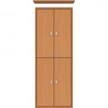 Strasser Woodenwork 53.138 - 18 X 6.25 X 48 Inset Tall Cubby Slab Nat Oak