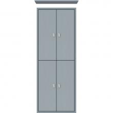 Strasser Woodenwork 53.090 - 18 X 6.25 X 48 Inset Tall Cubby Slab Silver Oak