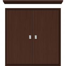 Strasser Woodenwork 56.597 - 24 X 6.25 X 25 Inset Cubby Slab Choc Oak