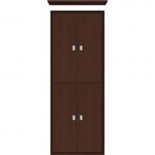 Strasser Woodenwork 56.598 - 18 X 6.25 X 48 Inset Tall Cubby Slab Choc Oak