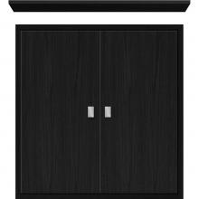 Strasser Woodenwork 56.621 - 24 X 6.25 X 25 Inset Cubby Slab Midnight Oak