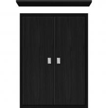 Strasser Woodenwork 56.620 - 18 X 6.25 X 25 Inset Cubby Slab Midnight Oak