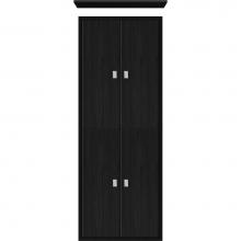 Strasser Woodenwork 56.622 - 18 X 6.25 X 48 Inset Tall Cubby Slab Midnight Oak